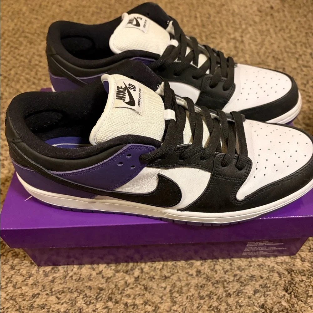 Size 12 Nike SB Dunk Low Court Purple - Picture 4 of 5